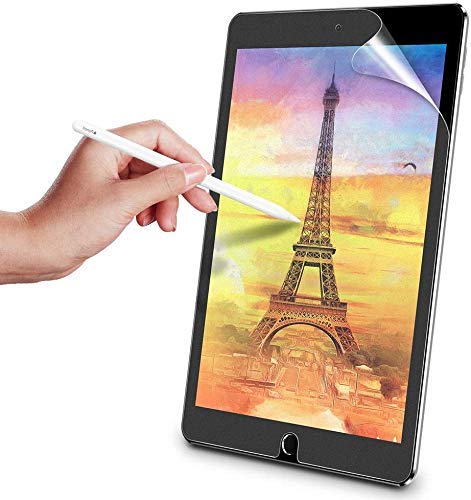 OJOS Paper Feel Screen Protector Compatible with iPad 9th/8th/7th (10.2-Inch, 2021-2019) Matte PET Film, No Glare, Scratch Resistant, Compatible with Apple Pencil - Image 1