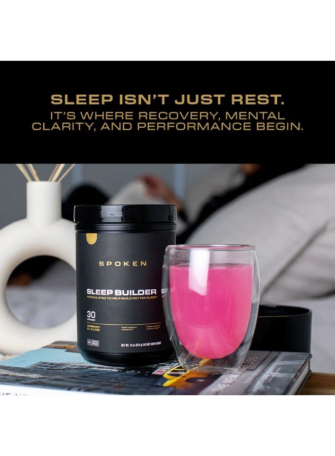 Spoken Sleep Builder – Cherry Flavor, 30 Servings - Image 5
