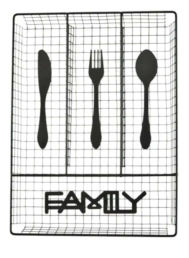4 Compartment Wire Cutlery Organizer Tray - Image 2