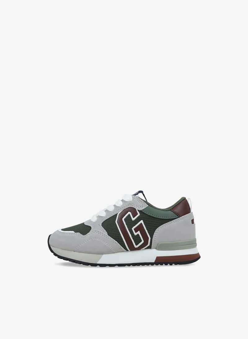 GAP Boys' Colourblock Sneakers with Lace-Up Closure - NEW YORK II