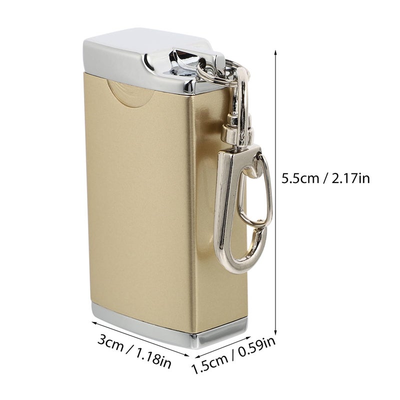 Portable Mini Ashtray with Lid Windproof Smokeless Pocket Keychain for Outdoor Travel - Image 3