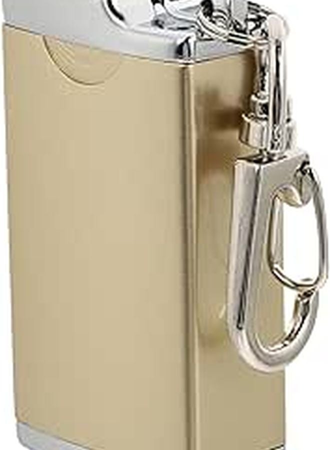 Portable Mini Ashtray with Lid Windproof Smokeless Pocket Keychain for Outdoor Travel - Image 1