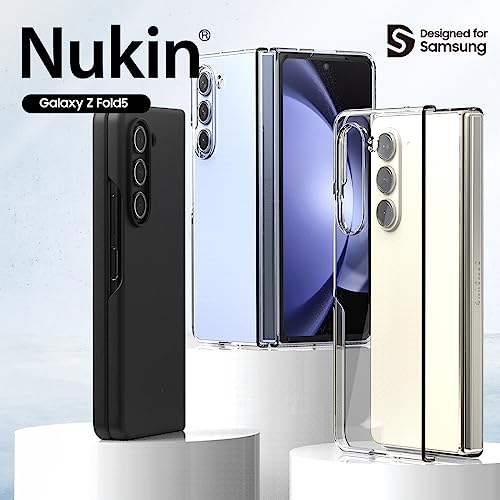 araree Nukin Samsung Galaxy Z Fold 5 Case, Clear Case Cover Transparent Ultra Thin Cover Slim Sturdy Scratchproof Hard PC Phone Case Minimalist Solid Sleek Designed for Galaxy Z Fold 5 5G - Clear - Image 2