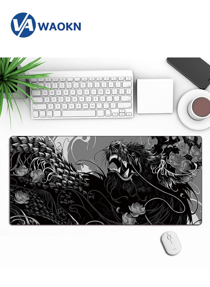 WAOKN E-Sports Mouse Pad, Large Size Natural Rubber Mouse Pad, Large Lock Edge Computer Shop Table Mat  - Image 1