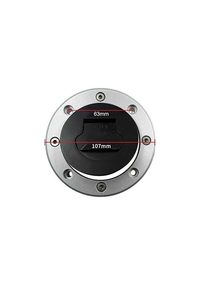 Feiteplus Ignition Switch Set with Fuel Gas Cap for Suzuki GSXR600 GSXR750 GSXR1000 (2005-2015) - Black - Image 2