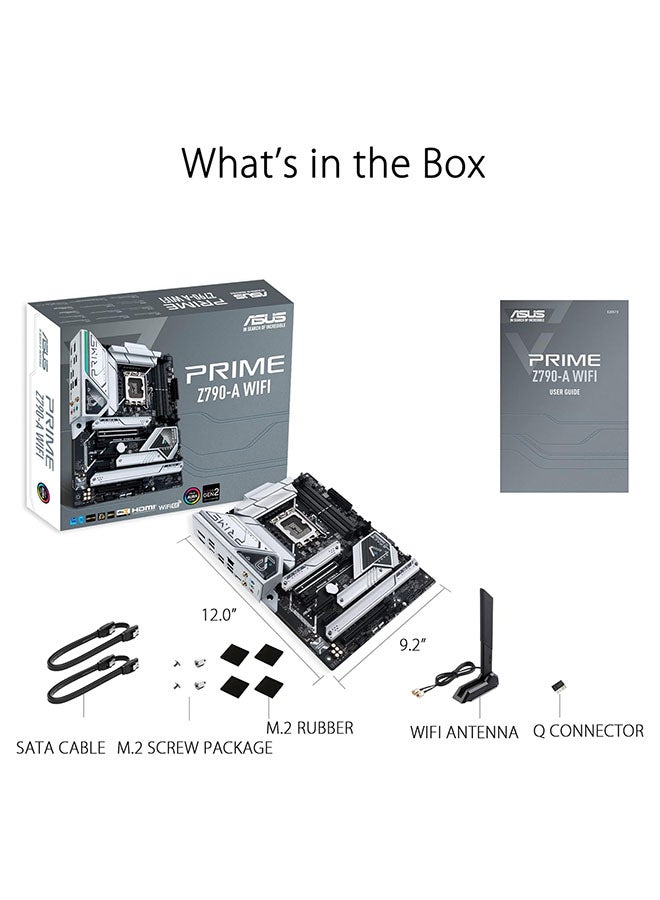 أسوس لوحة أم Prime Z790-A WiFi 6E LGA 1700 (Intel® 13th & 12th) ATX (16+1 DrMOS، PCIe 5.0،DDR5،4X M.2 Slots،2.5 Gb LAN،USB 3.2 Gen 2 Front Panel Type-C، Thunderbolt™ 4/USB4، DP) - Image 5