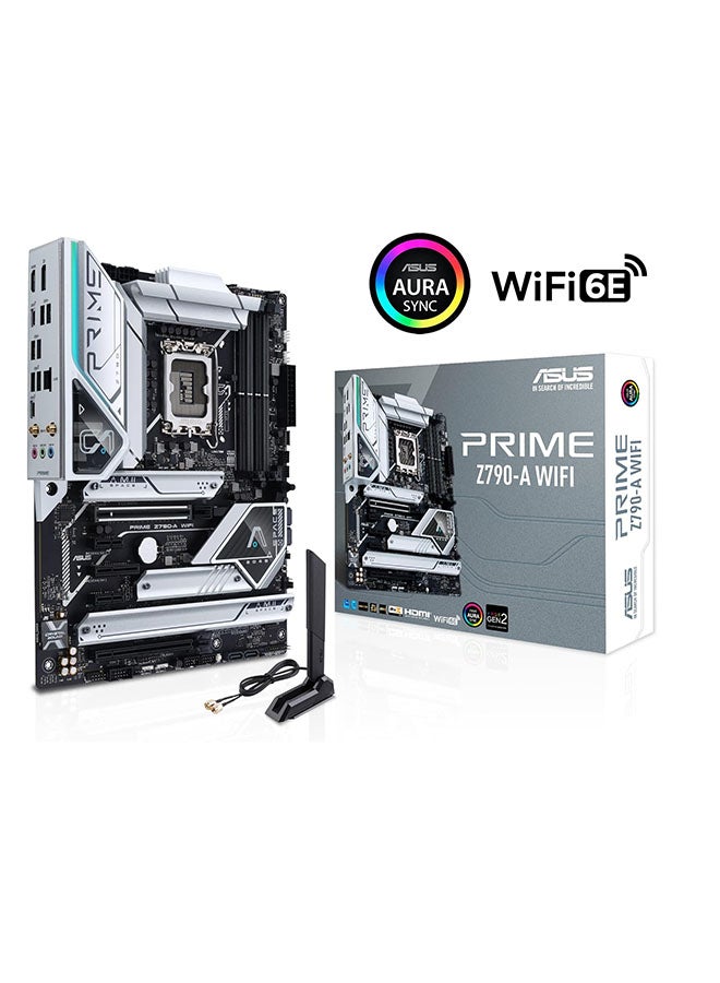 أسوس لوحة أم Prime Z790-A WiFi 6E LGA 1700 (Intel® 13th & 12th) ATX (16+1 DrMOS، PCIe 5.0،DDR5،4X M.2 Slots،2.5 Gb LAN،USB 3.2 Gen 2 Front Panel Type-C، Thunderbolt™ 4/USB4، DP) - Image 4