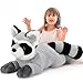 BENINY Giant Raccoon Plush Stuffed Animal 30 Oversized Raccoon Plushies Fluffy Big Stuffed Racoon Toy Birthday Gifts for Kids Sweet Companion - Image 2