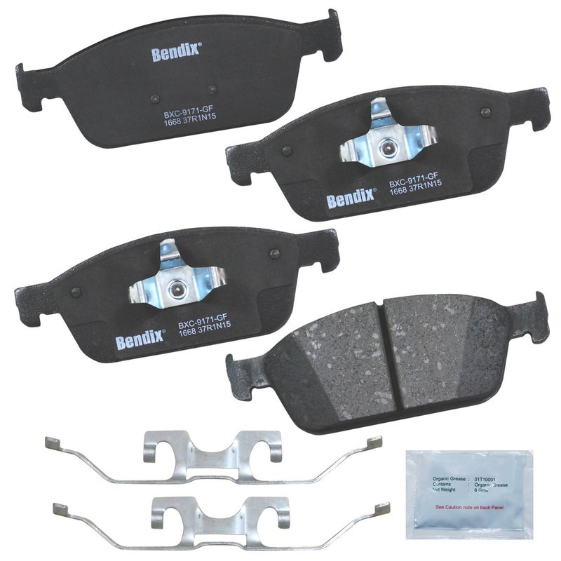 Bendix Priority1 CFC1668 Ceramic Front Brake Pads for Ford Focus 2018-2013, Lincoln MKC 2019-2015 - Image 4