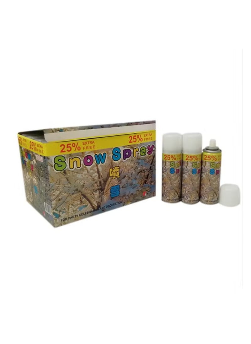 24pc-White snow spray for party Celebration and Decoration - Image 1