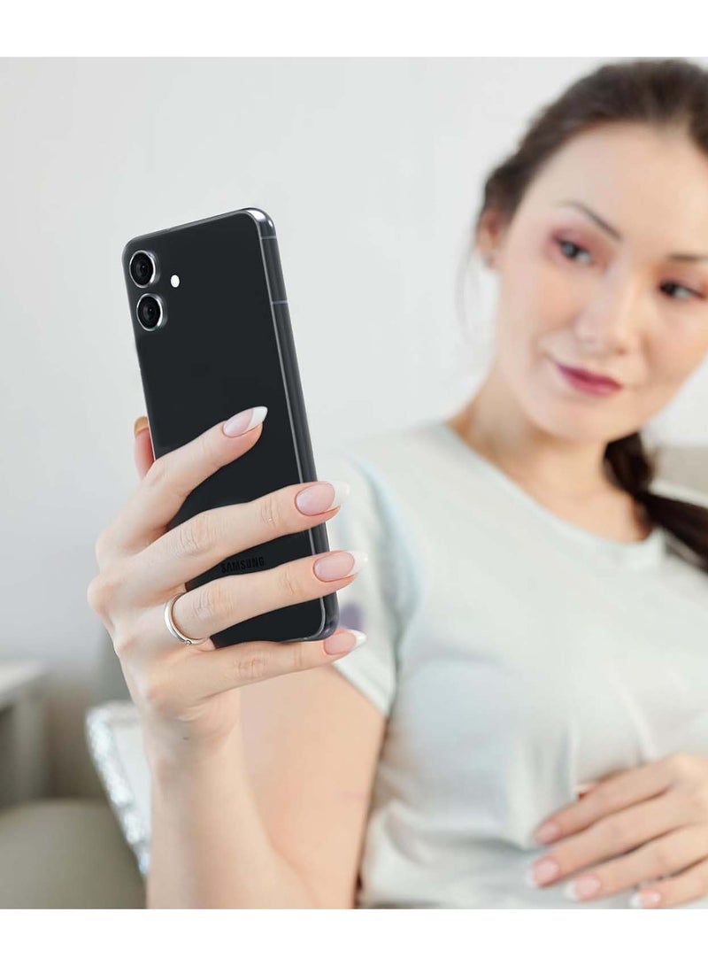 دبليو تيك سامسونج جالاكسي A06 4G 2024 بريميوم سبيكة حلقة كاميرا عدسة الزجاج المقسى حامي درع - شفاف / فضي - Image 5