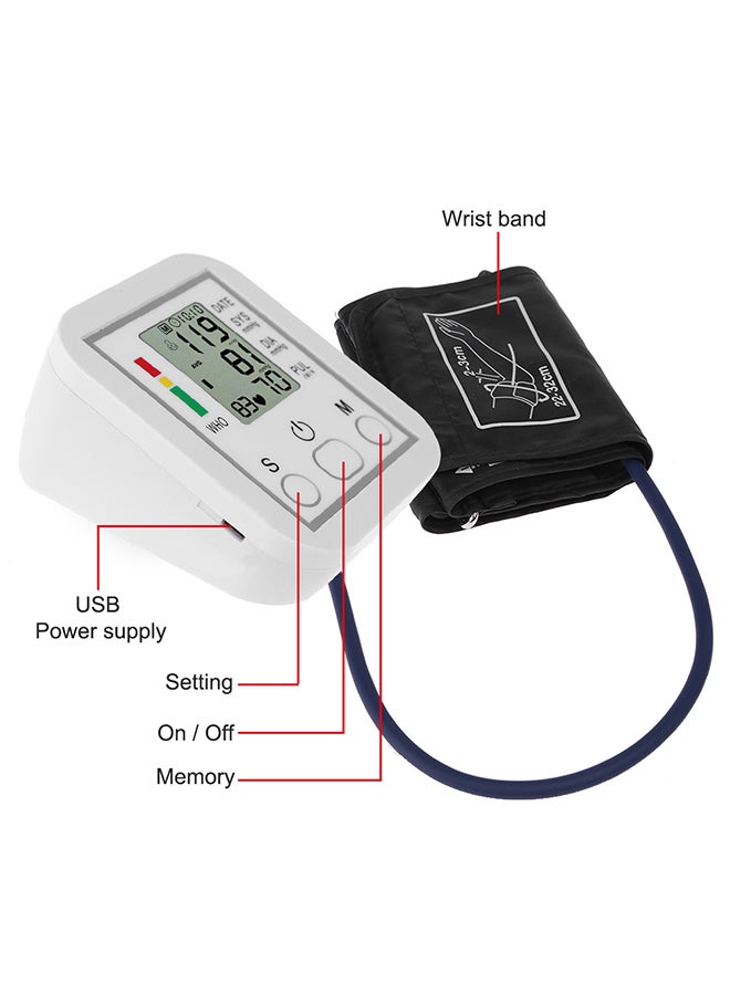 ELTRAZONE Electronic Blood Pressure Monitor – Digital Automatic BP Cuff with Large Display, One-Touch Operation, Accurate Readings, Memory Storage, Ideal for Home Use & Health Monitoring - Image 3
