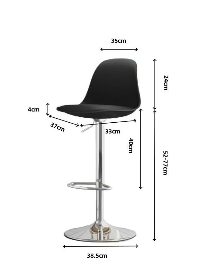 Generic - 2pcsBar counter chair, modern and simple high stool, home backrest chair, front desk lift bar chair, cash register desk, bar chair,Bar Stool,Pub Chair With Back Rest Height, Adjustable Bar Stools With Footrest, Armless Counter Bar Chair , For Home Kitchen ﻿ - Image 1