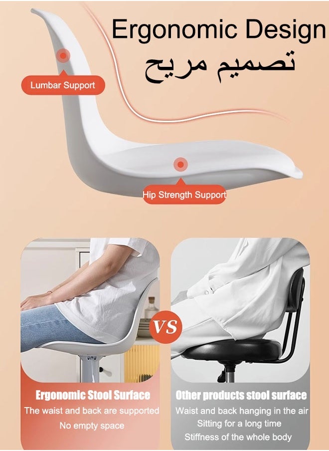 Generic - 2pcsBar counter chair, modern and simple high stool, home backrest chair, front desk lift bar chair, cash register desk, bar chair,Bar Stool,Pub Chair With Back Rest Height, Adjustable Bar Stools With Footrest, Armless Counter Bar Chair , For Home Kitchen ﻿ - Image 1