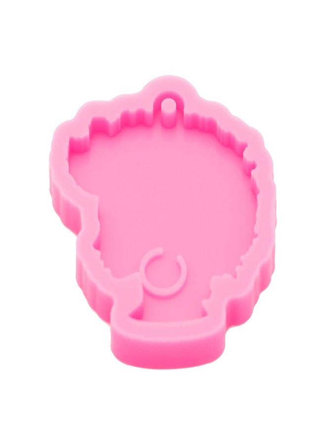 Angel Wings Super Glossy Woman Head Resin Mold Afro-Female Silicone Mould Craft Keychain Mold for DIY Keychain Necklace Charms Epoxy Resin Jewellery Making - Image 5