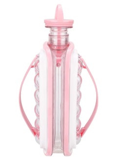 Generic Altheqa Ice Cube Trays Portable Ice Ball Maker - Kettle With 17 Grids Flat Body Lid Cooling Ice Pop/Cube Molds Pink  - Image 4