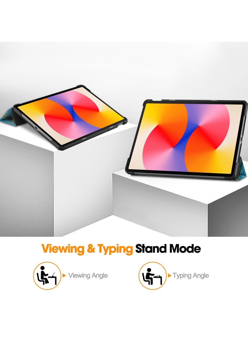 general Case Compatible with Huawei MatePad SE 11 inch 2024 Tri-Fold Smart Tablet Case,Hard PC Back Shell Slim Multi- Viewing Angles Stand Folio Cover - Image 3