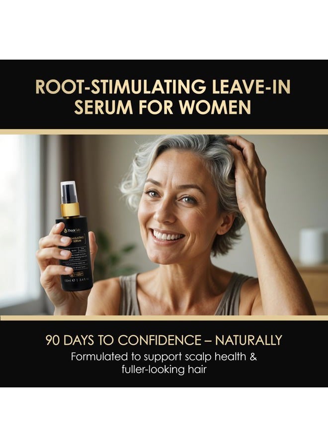 ThickTails Hair Growth Serum for Women – Biotin + Caffeine Lightweight Scalp Serum for Fine or Thinning Hair – Supports Fuller-Looking, Stronger-Feeling Hair – 100ml - Image 3