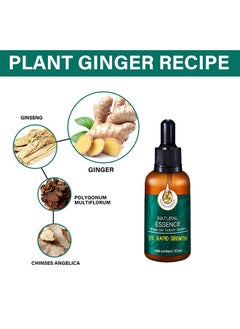 EELHOE Ginger Hair Nutririon Solution,Ginger Germinal Oil, Rapid Growth Hair Treatment 7 Day Hair Growth Serum Essence Oil Regrow, Ginger Essential Oil Stop Hair Loss Hair, Thinning Treatment Hair Growth Oil  - Image 4