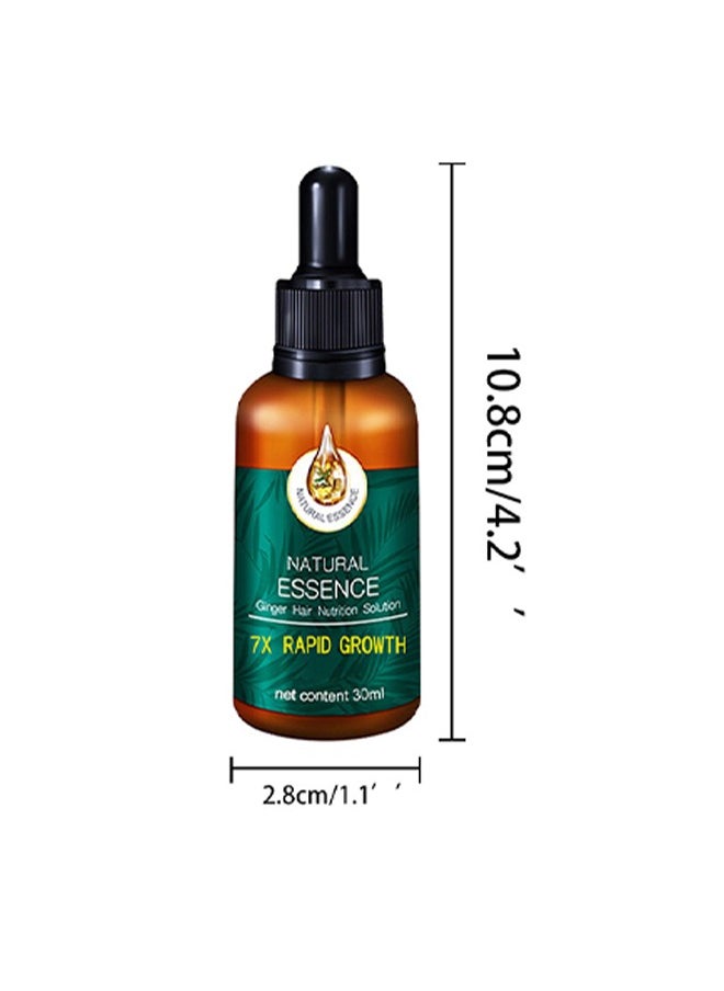 EELHOE - Ginger Hair Nutririon Solution,Ginger Germinal Oil, Rapid Growth Hair Treatment 7 Day Hair Growth Serum Essence Oil Regrow, Ginger Essential Oil Stop Hair Loss Hair, Thinning Treatment Hair Growth Oil - Image 1
