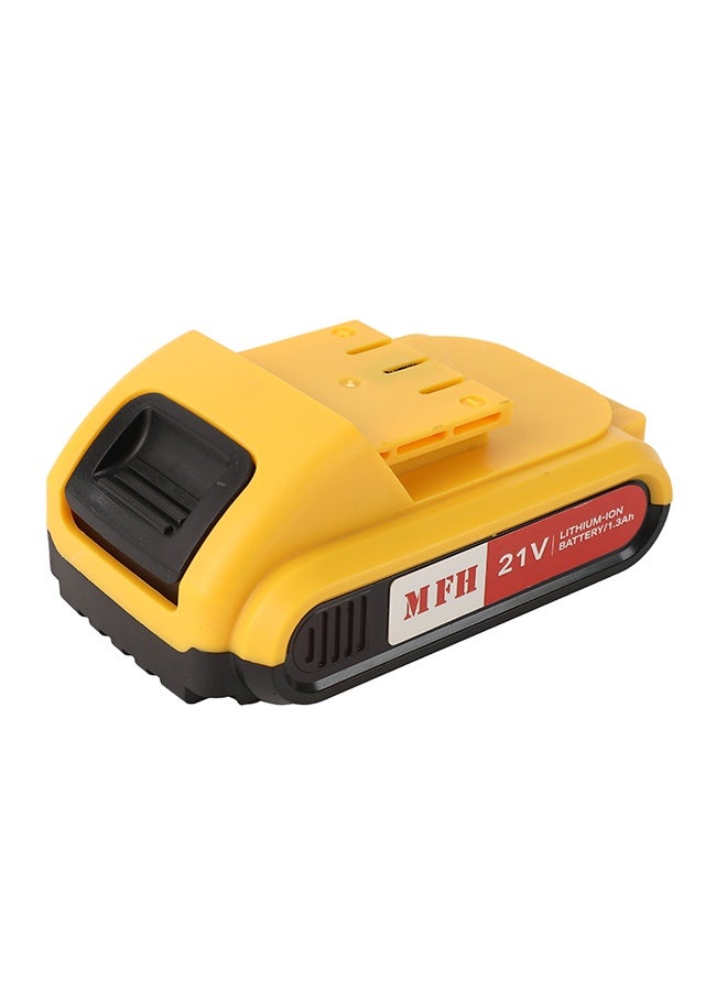 MFH TOOLS 21V Lithium-Ion Battery - 1.3Ah - Replacement Battery Pack, 1300mAh Rechargeable, Compatible Power Tool Battery for Cordless Tools and Drills - Image 1