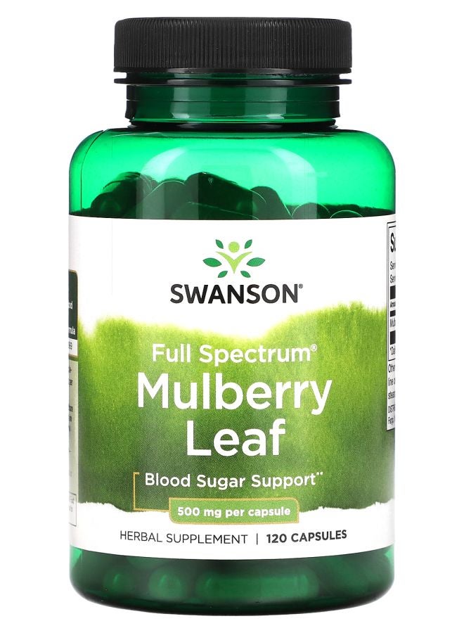 SWANSON Mulberry Leaf 500 mg 120 Capsules