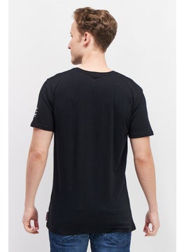 Aston Martin Men Round Neck Short Sleeve Graphic Print T-Shirt, Black Combo  - Image 3