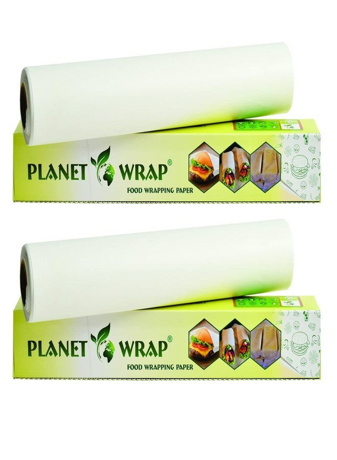 Planet Wrap ® Food Wrapping Paper - White, 20 Meters Pack of 2, Microwave Safe, 100% Organic Cellulose, 50 GSM Thickness - Image 1