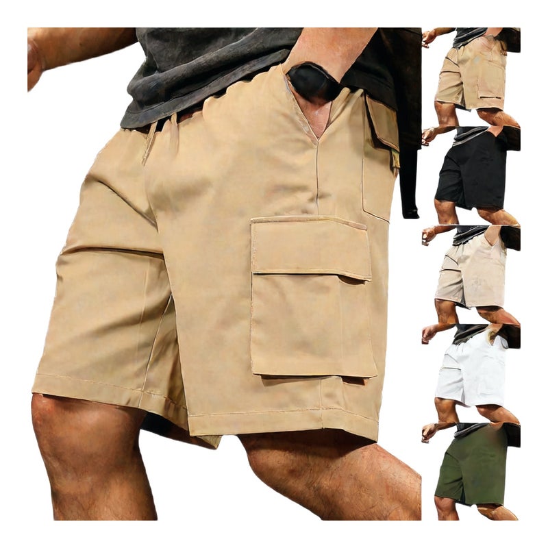شورت رجالي بخمس جيوب متعددة الجيوب للرياضة في الهواء الطلق - Image 1