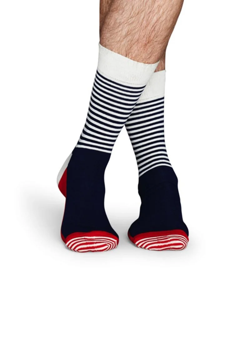 Happy Socks HALF STRIPE SOCK Multicolour