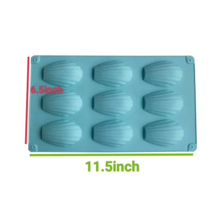 SHOAIB French Madeleine Mould Shell Shape Cookies Baking Tray 1-piece French Madeleine Cookies Baking Tray Shell Shape Silicone Mould - Image 5