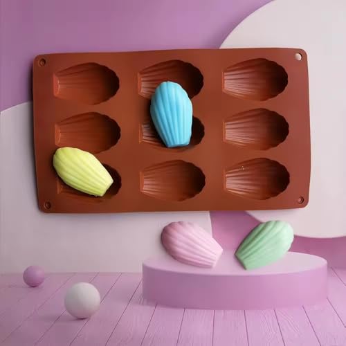 SHOAIB French Madeleine Mould Shell Shape Cookies Baking Tray 1-piece French Madeleine Cookies Baking Tray Shell Shape Silicone Mould - Image 3