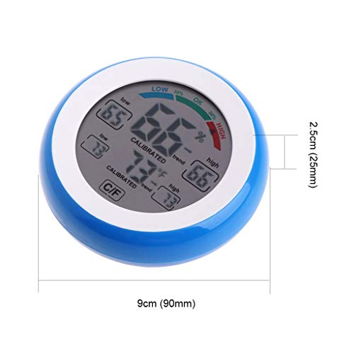 amiciSense Digital Weather Station, Thermometer Hygrometer for Indoor Temperature and Humidity Monitoring with Touch Display and 2xAAA Battery - Image 4