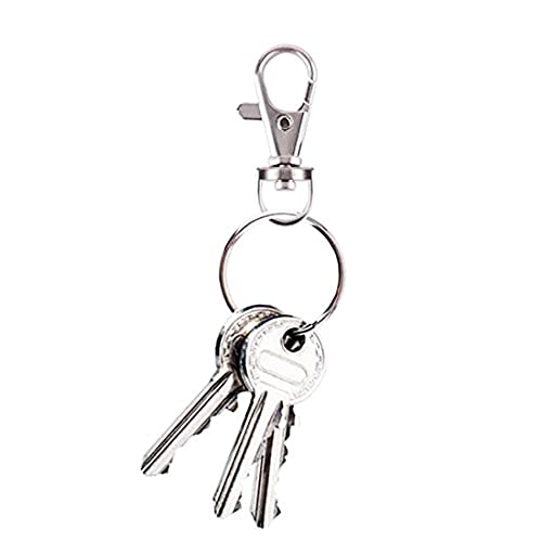 DIY Crafts Pack of 5 Sets, Silver, Swivel Clasps Lanyard Snap Hook Lobster Claw Clasp & Keychain Rings for Hanging Nail Files, Label Tags, Foldable Scissors, K(Pack of 5 Sets, Silver) - Image 3