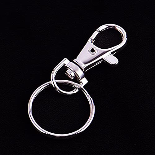 DIY Crafts Pack of 5 Sets, Silver, Swivel Clasps Lanyard Snap Hook Lobster Claw Clasp & Keychain Rings for Hanging Nail Files, Label Tags, Foldable Scissors, K(Pack of 5 Sets, Silver) - Image 4