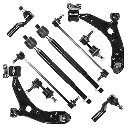 Autsurles 10 PCS Front Lower Control Arms with Ball Joints for Mazda Sport 3 2004-2009 for Mazda 5 2006-2015 Inner Outer Tie Rods End Front Rear Sway Bar End Links Suspension Kit K620040 K620041 K80235 - Image 1