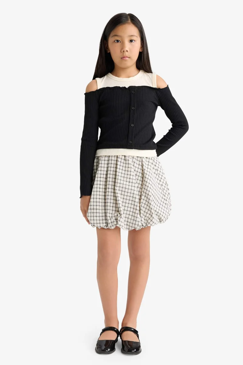 ديفاكتو Girl Woven Regular Fit Skirt