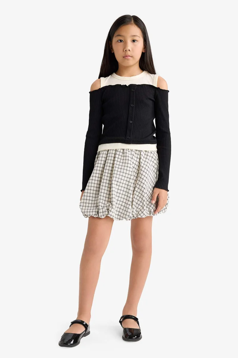 ديفاكتو Girl Woven Regular Fit Skirt