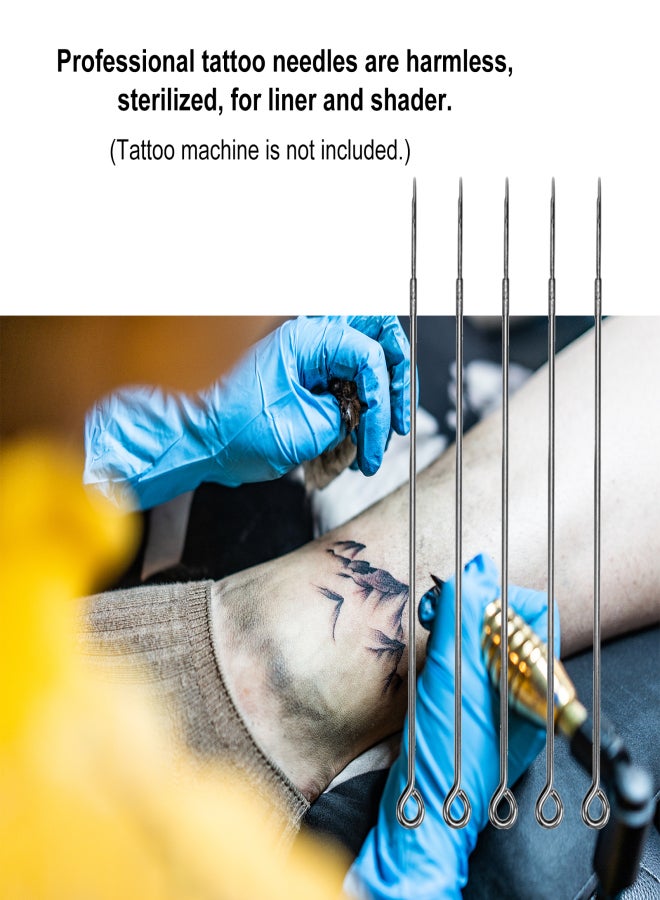 50PCS 1209RL Assorted Tattoo Needles Disposable Sterilized Permanent Makeup Microblading Round Liner Needles for Tattoo Machine Tattoo Tool - Image 3