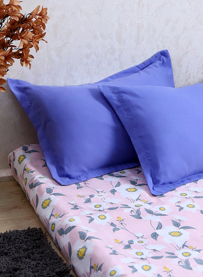 Status Contract Set of 2 Pillow Covers for Bed Room (Purple), 46 X 69 Cm - Image 1