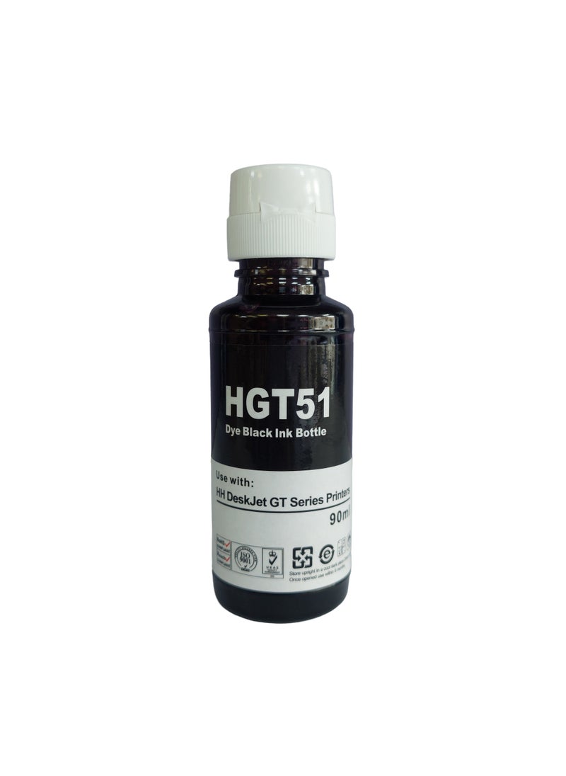 INK - GT53 Black GT52 Cyan GT52 Yellow GT52 Magenta ink for Compatible HP Printers 315, 316, 319, 415, 416, 500, 515, 525, 516, 530, 580, 585. - Image 1