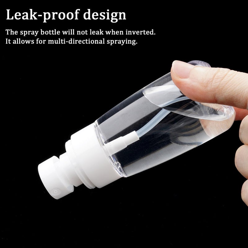 Cosywell Travel Spray Bottle TSA Approved 2oz 60ml 3 Pack Leak Proof Fine Mist Spray Bottles Empty Plastic Refillable Spray Bottle for Perfume Essential Oils Toners Rose Water Cosmetics(3Clear) - Image 5