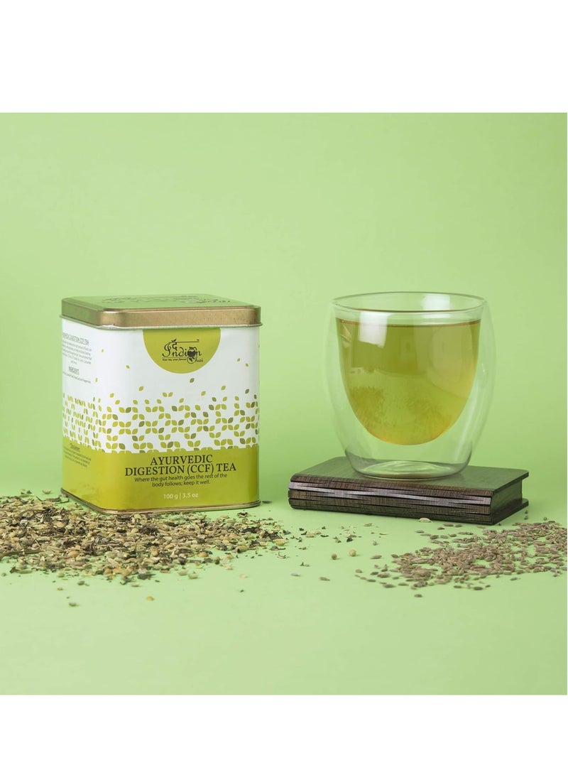 ذا إنديان تشاي شاي تشاي الهندي - شاي الهضم الأيورفيدي CCF 100 جرام | شاي عشبي | خالٍ من الكافيين - Image 2