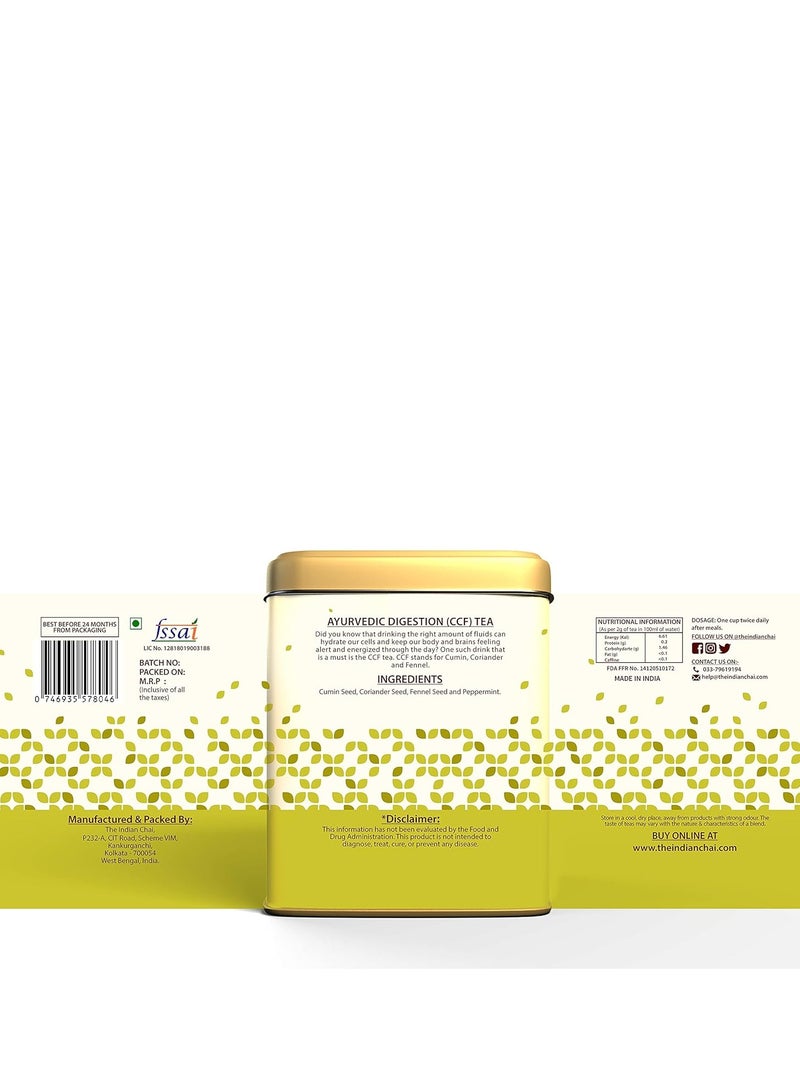 ذا إنديان تشاي شاي تشاي الهندي - شاي الهضم الأيورفيدي CCF 100 جرام | شاي عشبي | خالٍ من الكافيين - Image 4