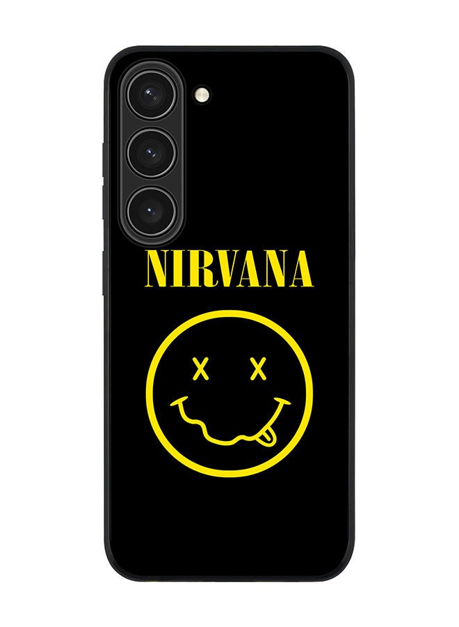 Stylizedd Rugged Black edge case for Samsung Galaxy S23 5G Slim fit Soft Case Flexible Rubber Edges Anti Drop TPU Gel Thin Cover - Nirvana - Image 1