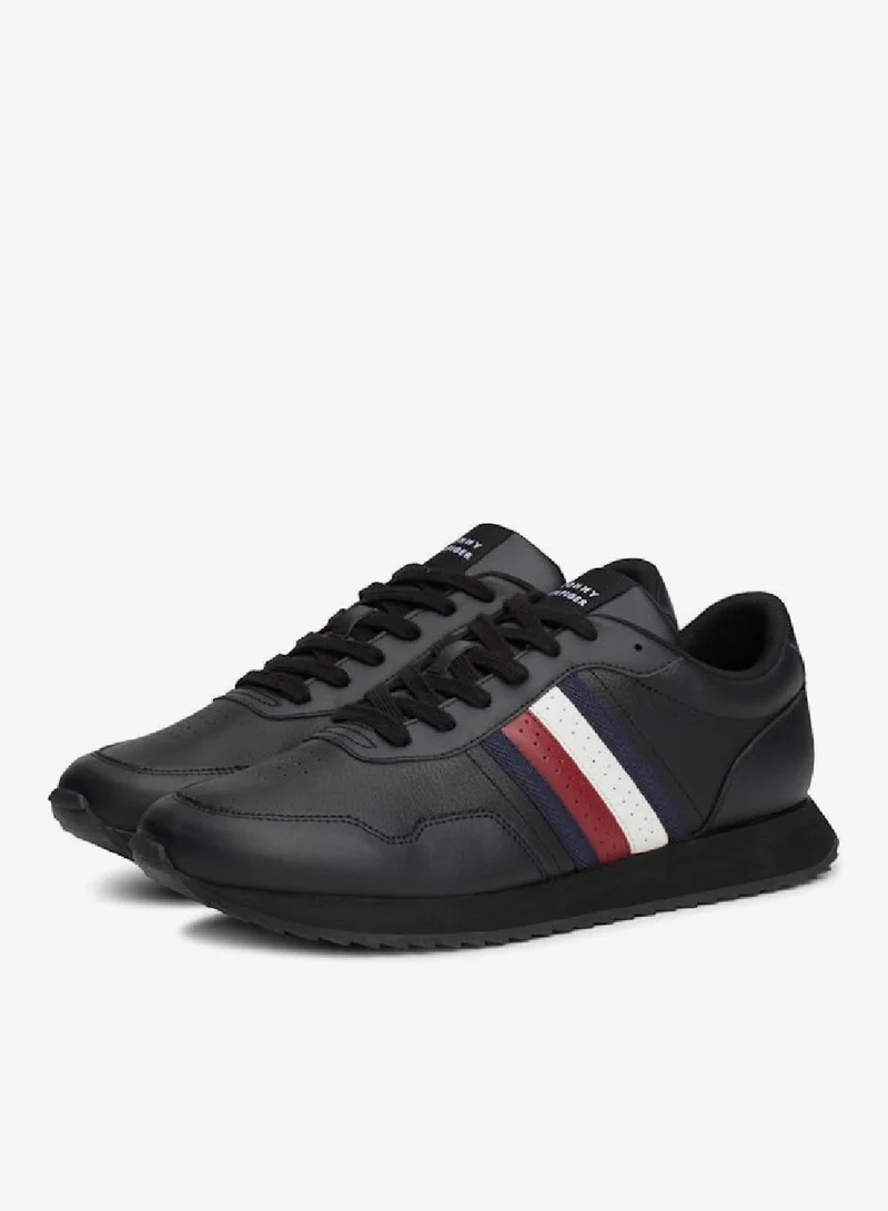 TOMMY HILFIGER Signature Tape Lace-Up Runner Sneakers