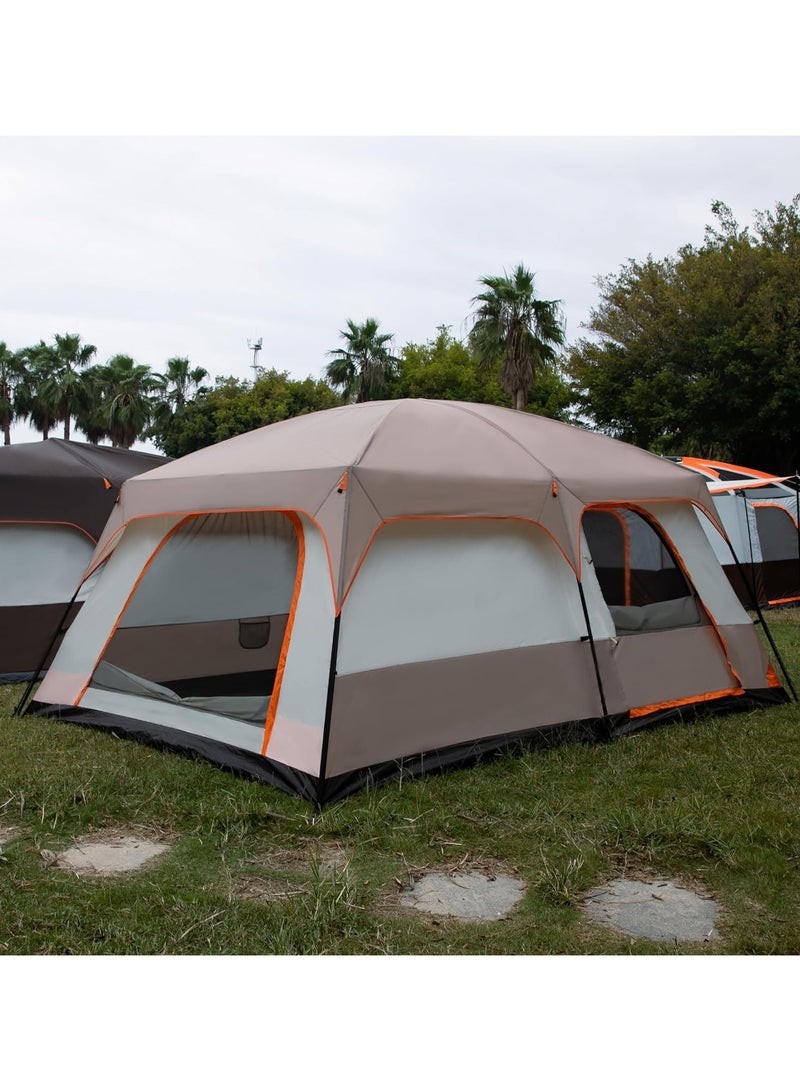 DubaiGallery Camping Equipment Outdoor Two-bedroom Single Multi-person Double Deck Camping Tent Wind and Water Resistance Outdoor Play Tent - Image 4