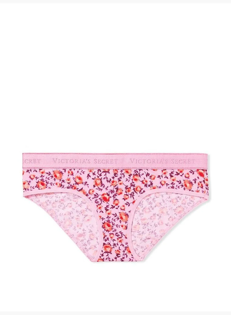 Victoria's Secret Stretch Cotton Logo Hiphugger Panty