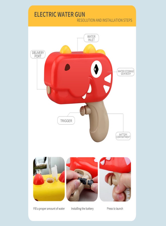 Rechargeable Electric Water, Summer Leakproof Large Capacity Cartoon Water Toy with TPU Backpack - Image 5