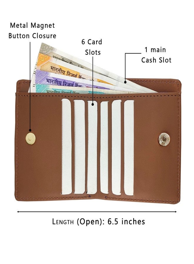Funk For Hire Vegan Leather Slim Wallet for Men Women White Printed Card Holder Minimalist Bifold with 6 Card Slots Cash Compartment and Zippered Coin Pouch - Image 3